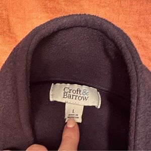 Men’s Croft & Barrow Navy fleece 3/4 zip